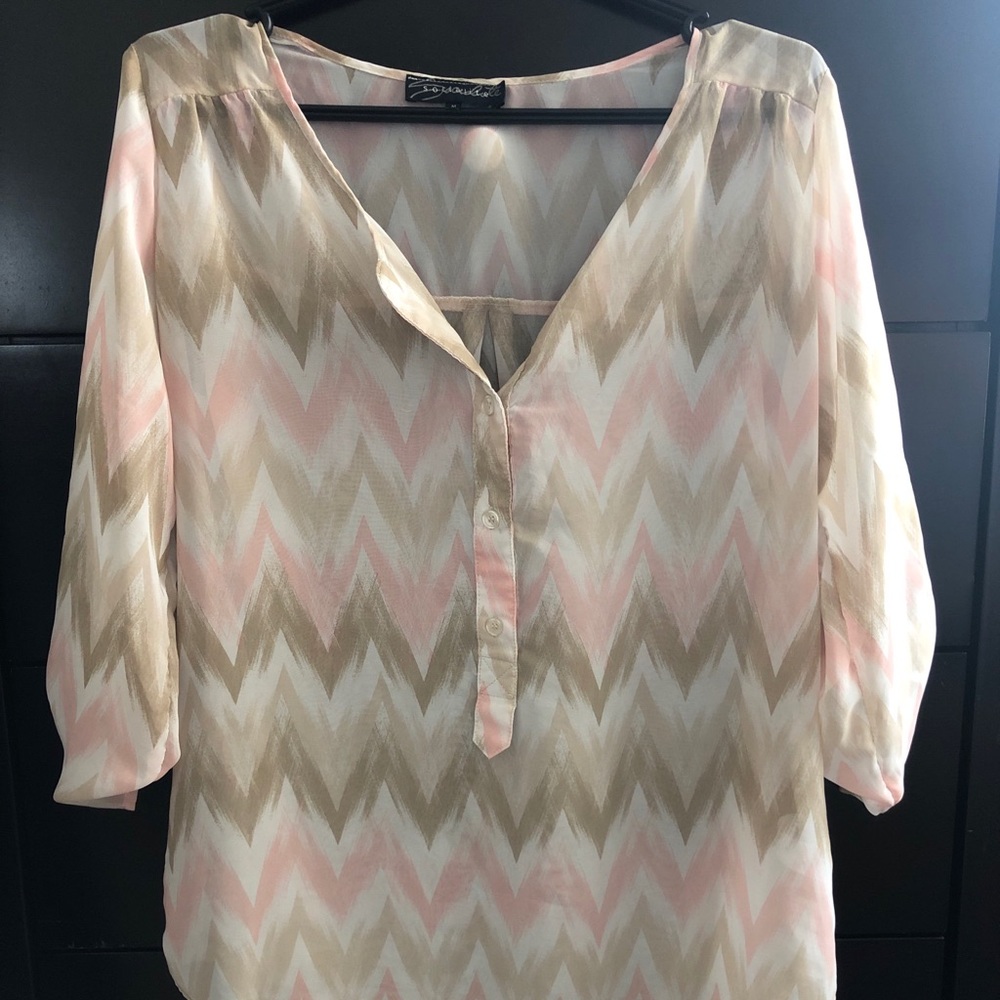 Zigzag Printed Blouse